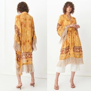 Spell & The Gypsy Mystic Tassel Sunflower Robe Kimono Size M/L